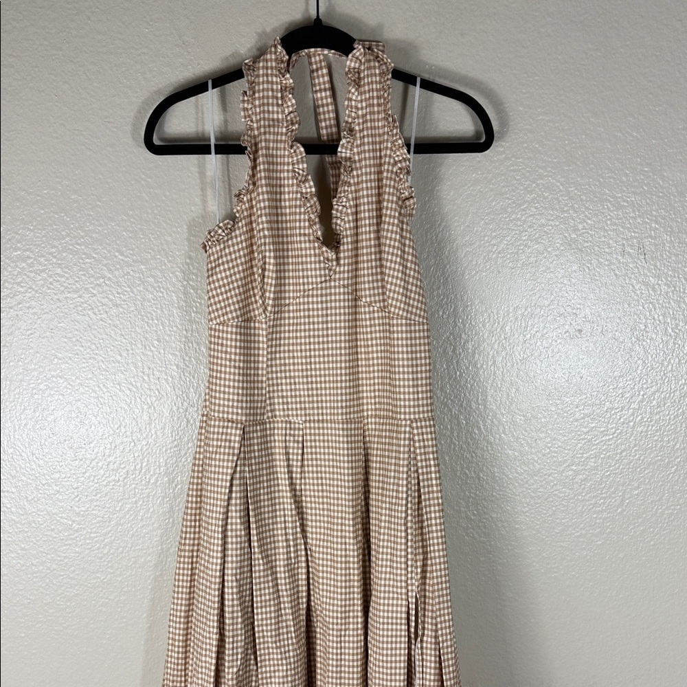 Reformation Beaux Dress in Anzo Check - Picture 8 of 13